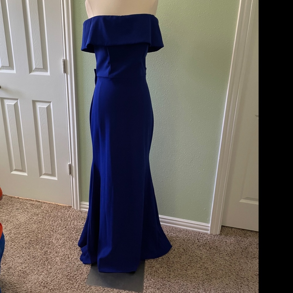 Long formal dress.